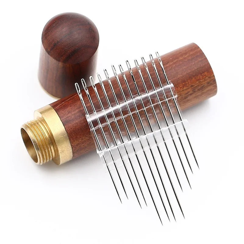 30pcs Blind Sewing Needle Elderly Stainless Steel Quick Automatic Self-Threading Needle Stitching Pins DIY Punch Needle Threa