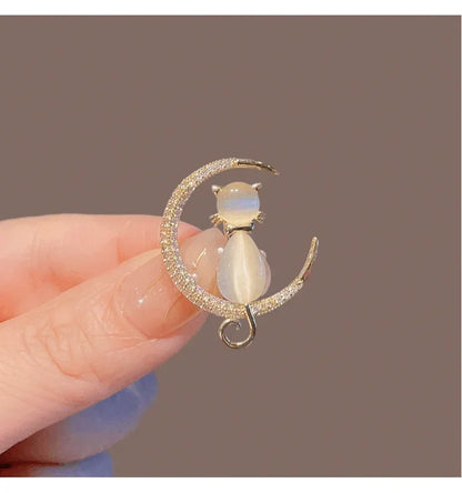 Small Cute Little Girl In Black Dress Nurse Brooches Rhinestone Crystal Brooch Pin Drop Oil Corsage Clothing Coat Jewelry - X