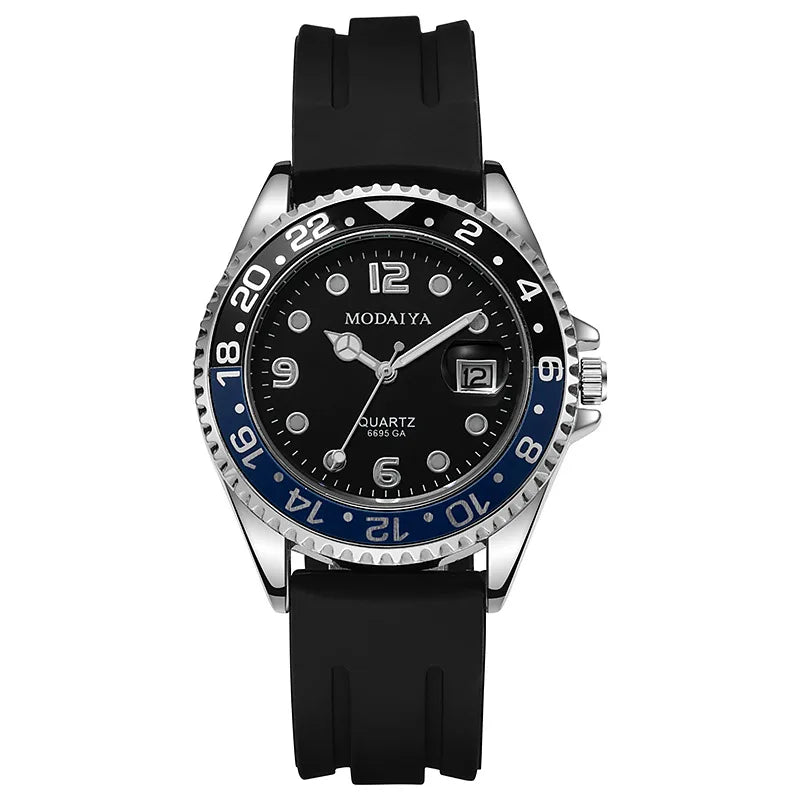 Fashion Men's Watches Date High-end Luxury Casual Sport Clock Classic Business Quartz Male Stainless Steel Wristwatches - A