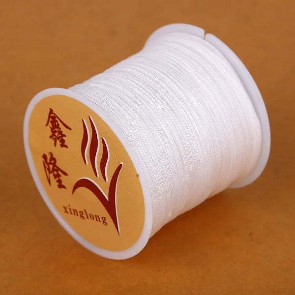 40m/lot 0.8mm Cotton Knotting Macrame Cord Nylon Thread String DIY Beading Braided Bracelet Jewelry Making - 21
