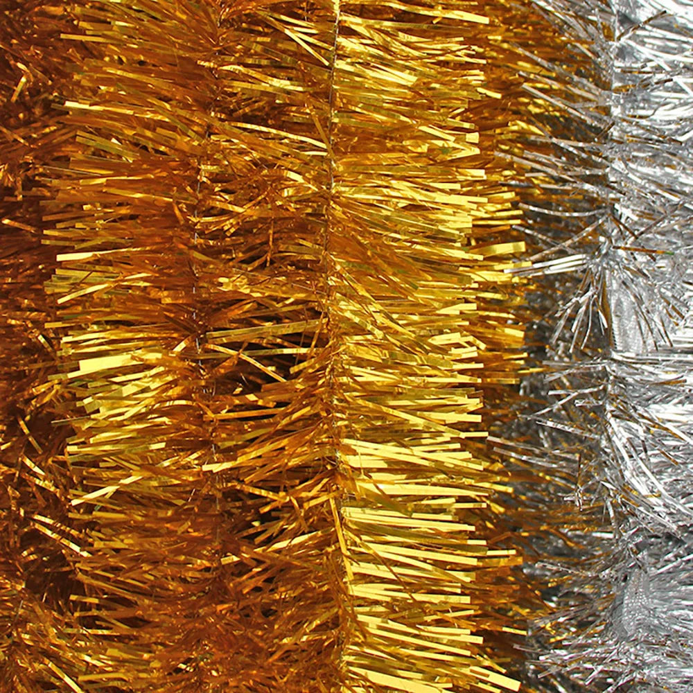 2m Christmas Garland, Gold, Silver, Red, Blue, Green,Santa Garland,Christmas Ornaments - Style 2