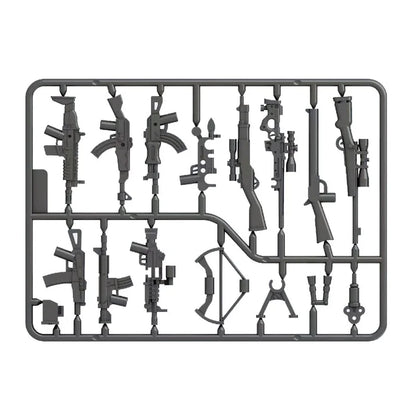 Military MG-34 Machine Gun Army WW2 Mini Action Figure Accessories Pack MOC Parts Building Block Bricks Toy