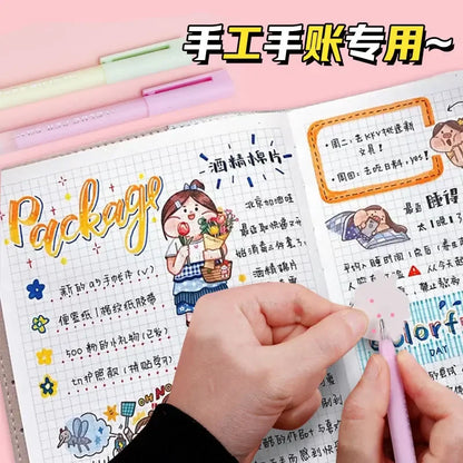 Candy Color Glue Pen Handbook Dispensing Pen Quick-Drying Dot Gule Stick DIY High Viscosity Glue School Office Supplies