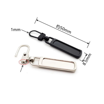 Detachable Zipper Puller Universal Replacement Tab Zippers Head Sliders Repair Kit for Suitcases Bags Clothing DIY Sewing Cra