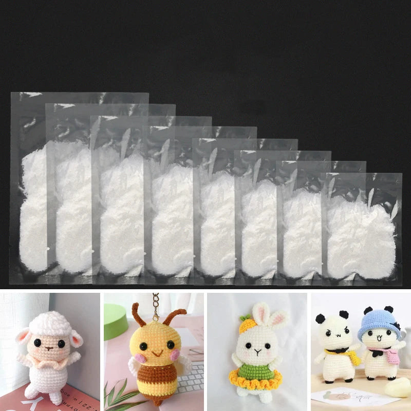 20-200g/Lot Doll Stuffed Cotton Toys PP Cotton Pillow Filling Premium Polyester Fiber Stuffing High Elastic Filler DIY Handma