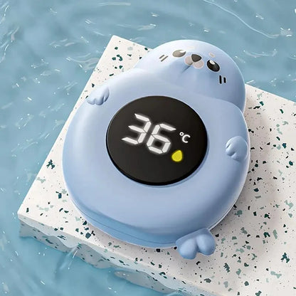 Baby bath thermometer Tub Temperature Monitor Hot Cold Water Resistant Temperature Warning Monitor Upgraded Sensor LED displa
