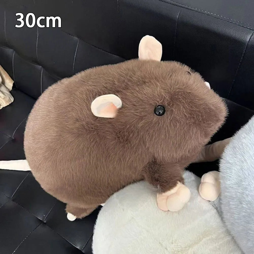 Cute 30/45/90cm Mouse Doll Plush Oversized Flower Branch Rat Doll Cartoon Soft Animal Figure Kids Gift Birthday