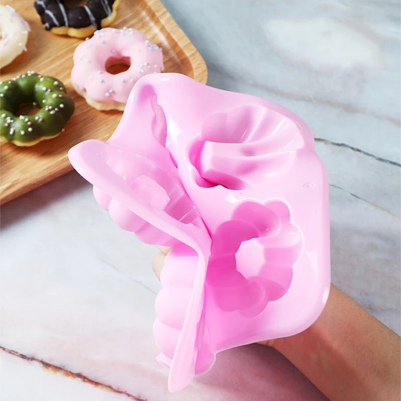 Silicone Donut Maker 3D DIY Baking Pastry Cookie Chocolate Round Molds Muffin Cake Mould Dessert Handmade Kitchen Cooking Too
