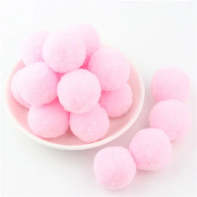 Soft Pompom Fluffy Pompones Plush Craft Pom Poms Ball Furball mini 8mm to 30mm Pompon Christmas Decoration Kids Toys crafts