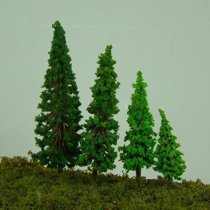 40pcs Model Trees Plastic Model Train Artificial Miniature Tree Scenery Railroad Decoration Building Landscape Accessories To