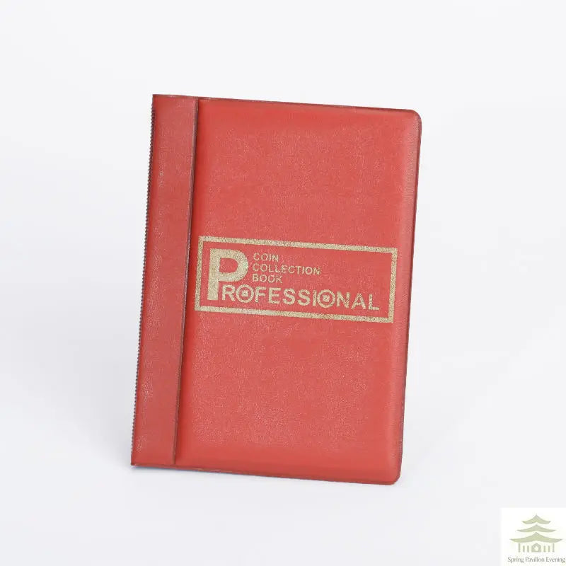 Coin Organizer Storage 120 Pockets Coin Collection Book Coin Collection Holder Album Commemorative - Red B 120 Pockets