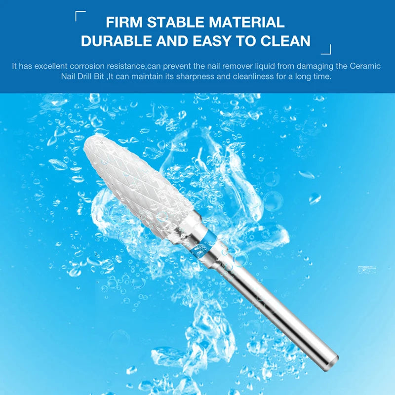 1pcs Ceramic Milling Cutter Nail Drill Bits Electric Manicure Drills Pedicure Mill Bits Machine Files Nail Art accessories To