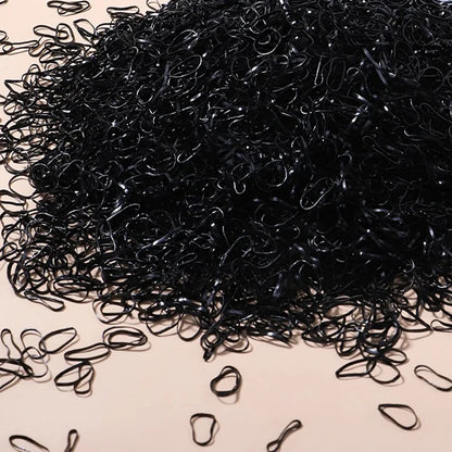 500/1000/2000pcs Girls Colourful Disposable Rubber Band Hair Ties Headband Children Ponytail Holder Bands Kids Hair Accessori
