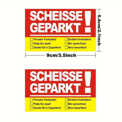 50Pcs Bad Parking Cards Funny Cardboard Parking Violation Cards Joke and Funny Card with Multi Violation Reasons Humorous