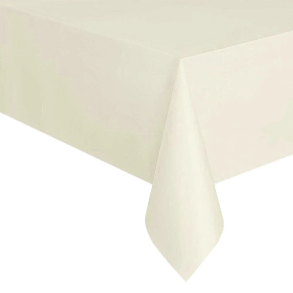 Disposable Tablecloth White Black Pink Gold Table Cover Plastic Birthday Wedding Table Cloth Party Dining Table Decoration Fa