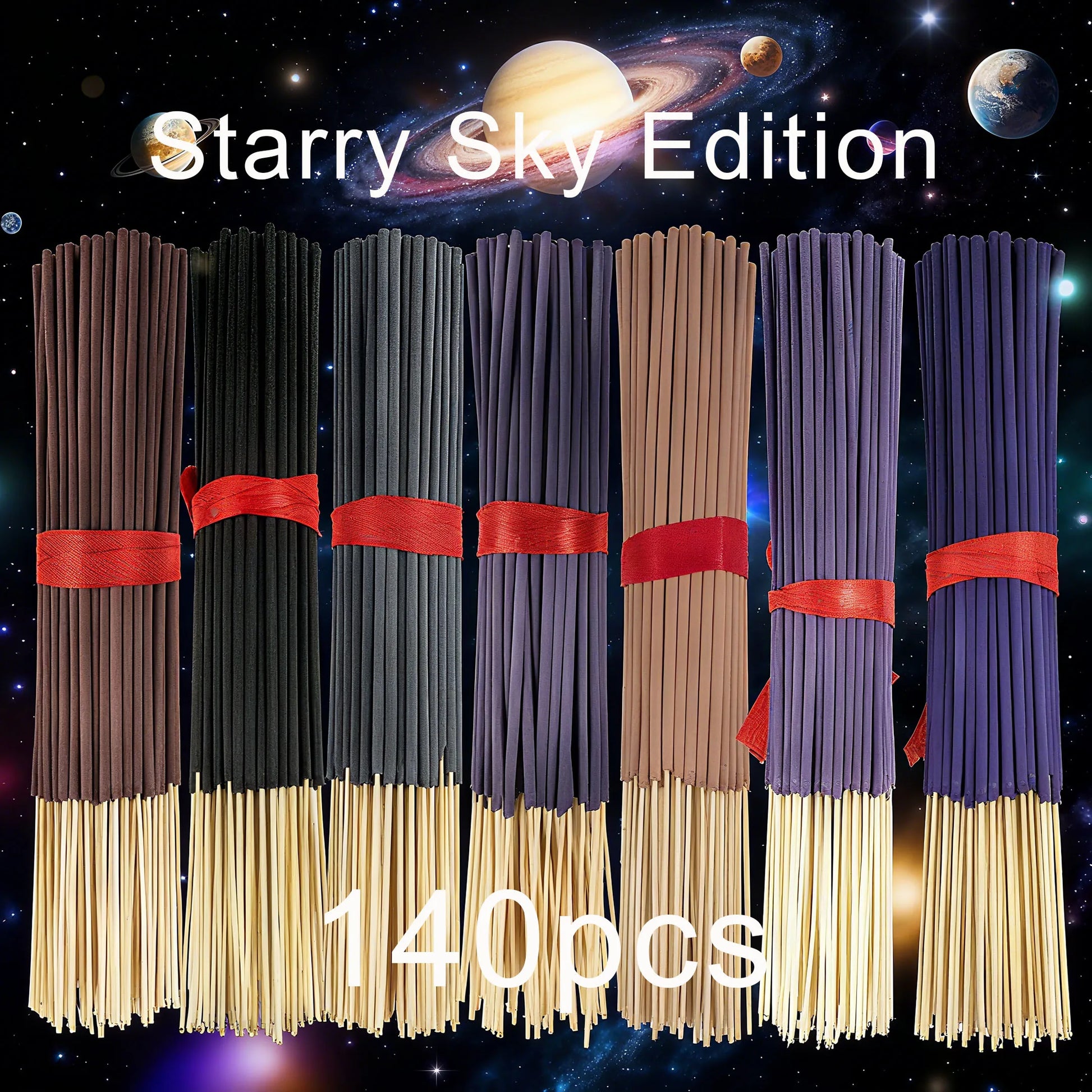 7 Sets of 140 Incense Sticks, Available in Four Seasonal Sets: Rose, Lavender, Sandalwood, Jasmine, Mint, Cherry Blossom, Her