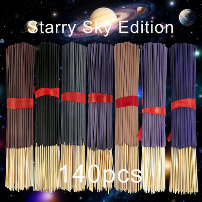 7 Sets of 140 Incense Sticks, Available in Four Seasonal Sets: Rose, Lavender, Sandalwood, Jasmine, Mint, Cherry Blossom, Her