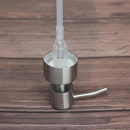 304 Stainless Steel Hand Liquid Soap Pump Dispenser Head Nozzle for Bathroom Kitchen Foam Soap Shampoo Dispenser Accessories 