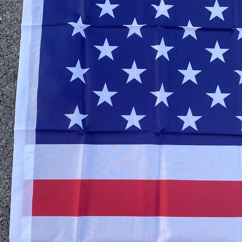 Aerxemrbrae 60*90cm 150x90cm US Banner Double Sided Printed Polyester American Flag Grommets USA Flag