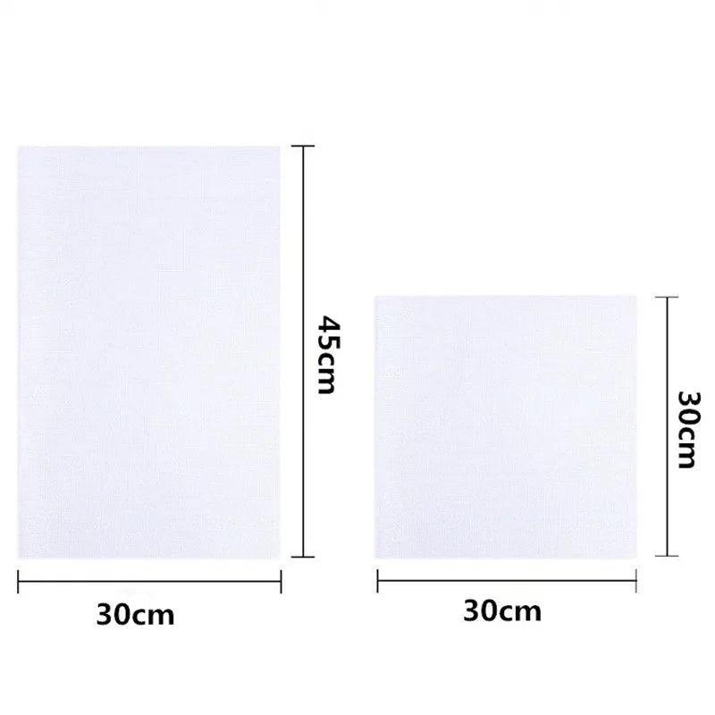 11CT 14CT Aida Cloth 30x30cm 30x45cm Cotton Embroidery Cross Stitch Fabric DIY Needlework Sewing Handcraft Cloth For Women Mo