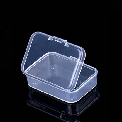 Mini Plastic Box Rectangular Box Translucent Box Packing Box Storage Box Dustproof Solid Strong Jewelry Storage Case Containe