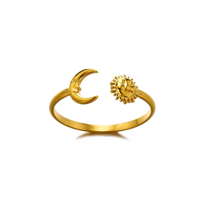 316L Stainless Steel Rings for Women Gold Color Never Fade Luxury Classic rings wedding couple rings Jewelry - JZ5563G