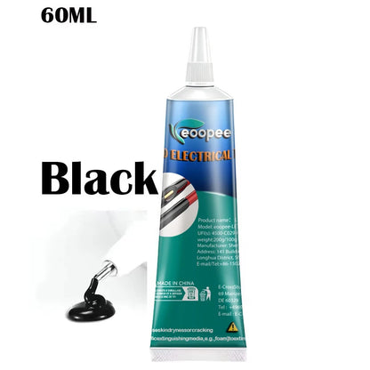 Liquid Waterproof Electrical Tape Epoxy Resin Black Glue Quick Drying Sealant For Wires And Cables Home Use Fix Line Glue