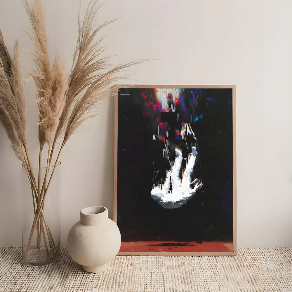 Art R-Retro Abstract Nourishing Soul Poster Premium Art Wall Decor, Simple Ornament for Living and Leisure Areas