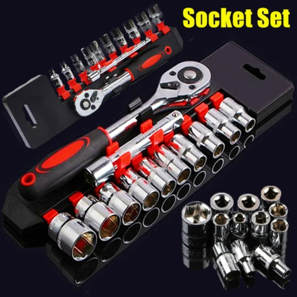 12 Pcs Set Wrench Socket Set Motorcycle Bicycle Repairing Tool Hardware Car Boat Auto Repair Tools Bike Multitool Bike Tool K