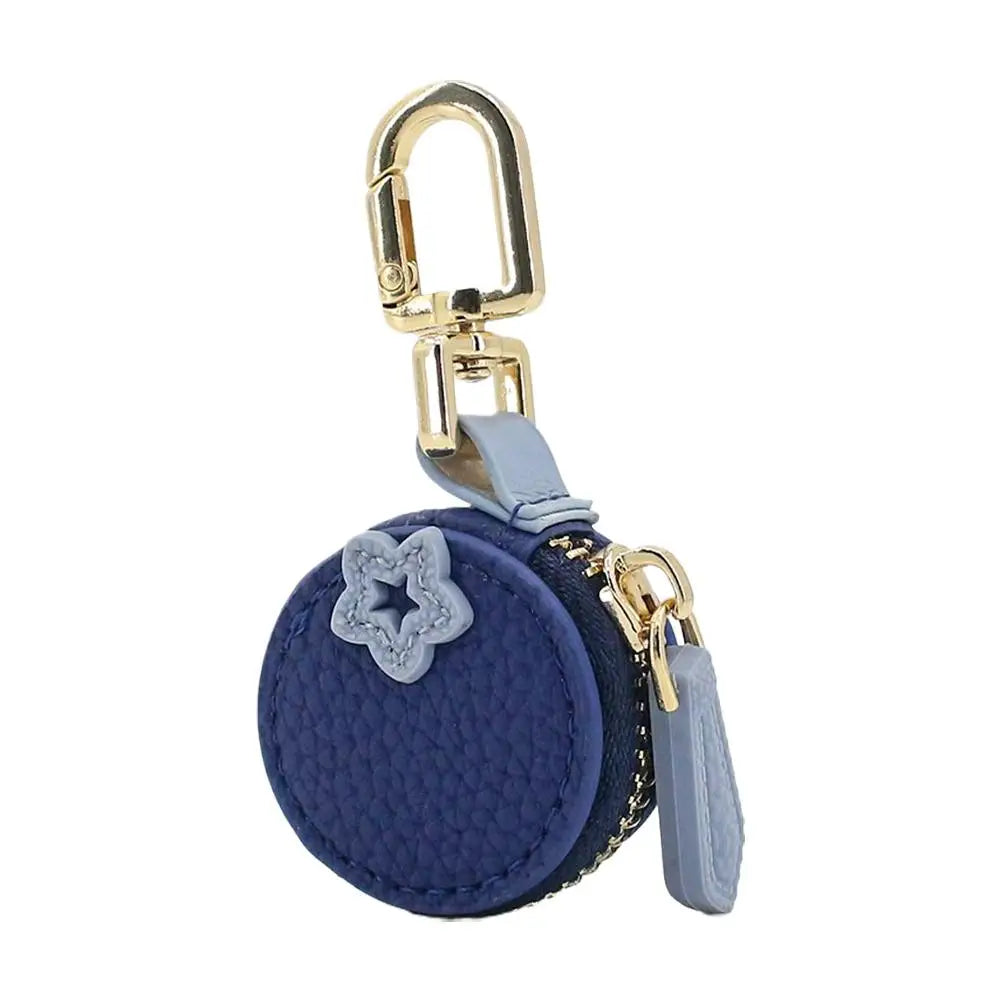Fruit Coin Purse Cherry Blueberry Design Fruit Charm Coin Purse Cute PU Leather Pendant Keychain Earphone Bag Mini Storage Ba