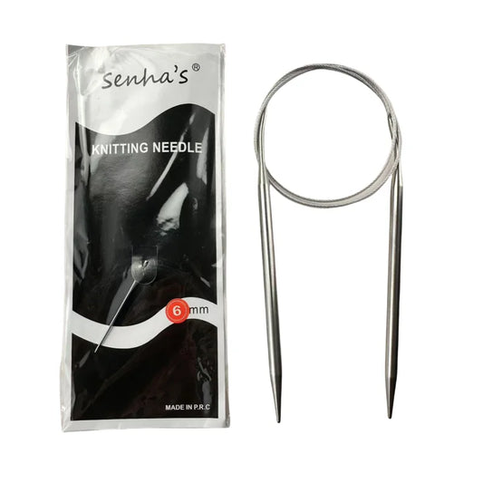 Stainless Steel Circular Knitting Needles 1.5-10mm Crochet Hooks Set Craft Tools DIY Weaving Needle Pins for Knitting