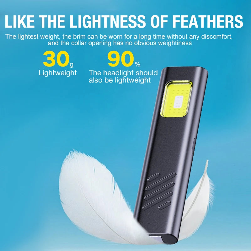 Security Flashing Work Light Warning Light Strong Light Mini Portable Outdoor Maintenance Emergency EDC Flashlight Knife Cap 