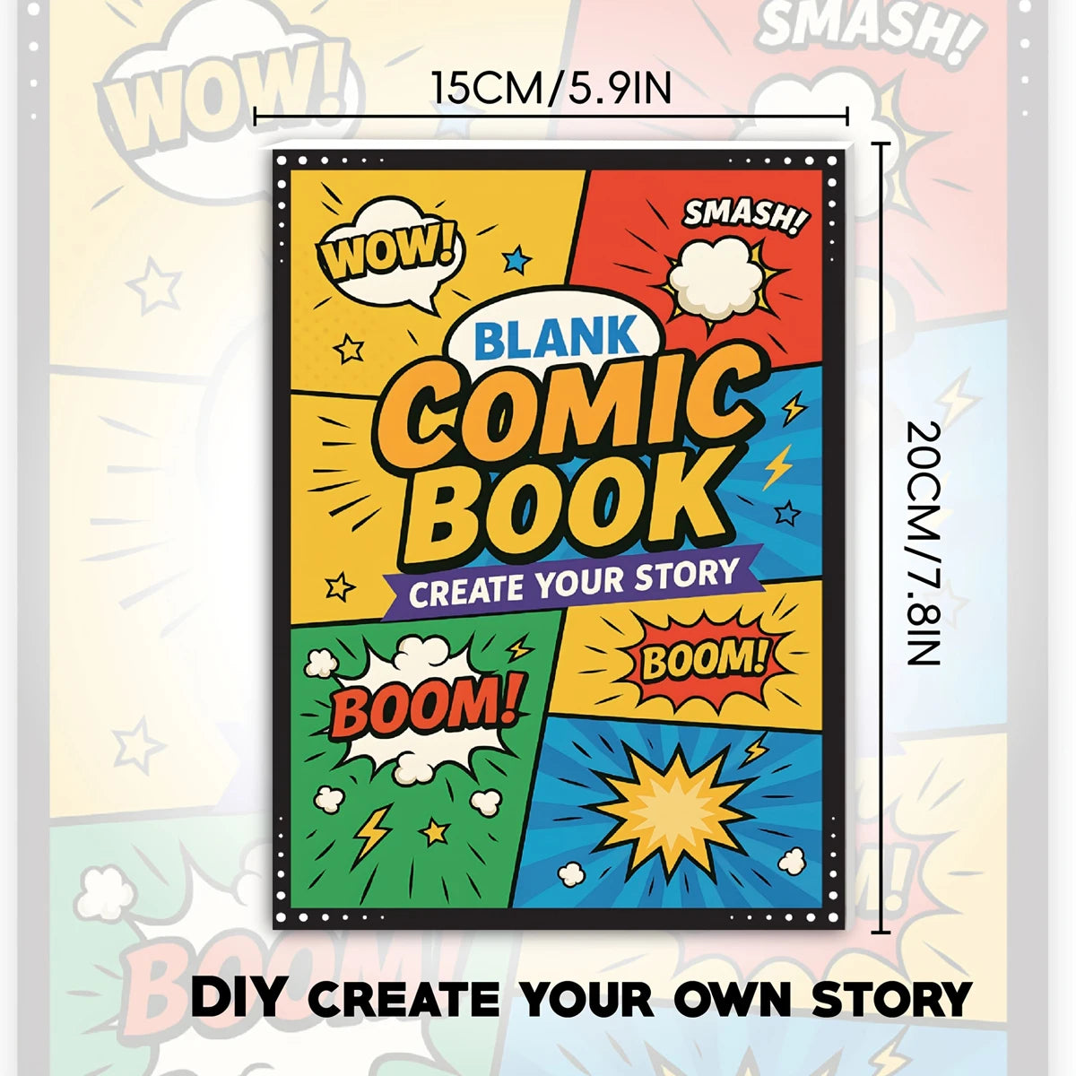 30 Sheet Manga Sketchbook Blank Comic DIY Drawing Book Multiple Template Speech Bubbles Graphic Novel Creation Drawing Book T