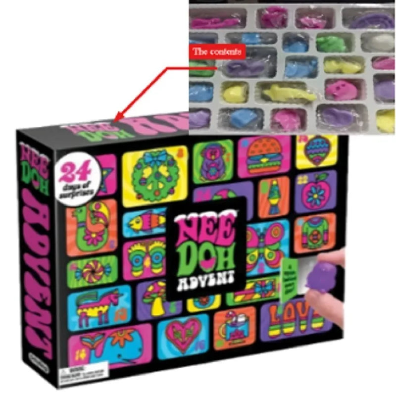 Surprise Blind Box Needoh Advent Calendar Gift For Children 24 Day Countdown New Year Family Friends Blind Box Party Toy Gift