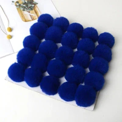 Pompom 5cm 6cm 8cm Fluffy Fur Ball Soft Pompon DIY Pompons For Keychain Sewing On Scarf Hats Shoes Apparel Craft Supplies