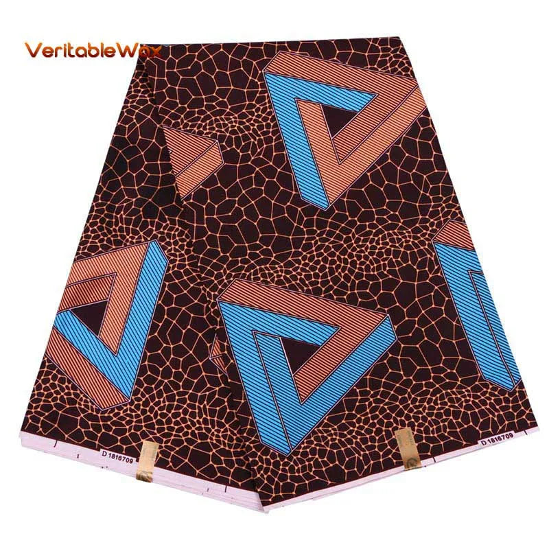 Africa Nigerian Prints Batik Fabric Real Wax Patchwork Sewing Dress Craft Cloth Polyester Ankara Tissu A-7