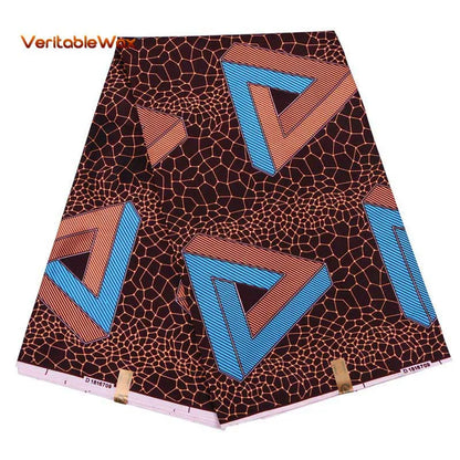 Africa Nigerian Prints Batik Fabric Real Wax Patchwork Sewing Dress Craft Cloth Polyester Ankara Tissu A-7