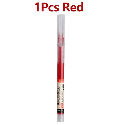 1-20Pcs Needle Type Gel Ink Pens Black/Blue/Red 0.5mm Liquid Ballpoint Pen Students Stationery School Office Writing Tool