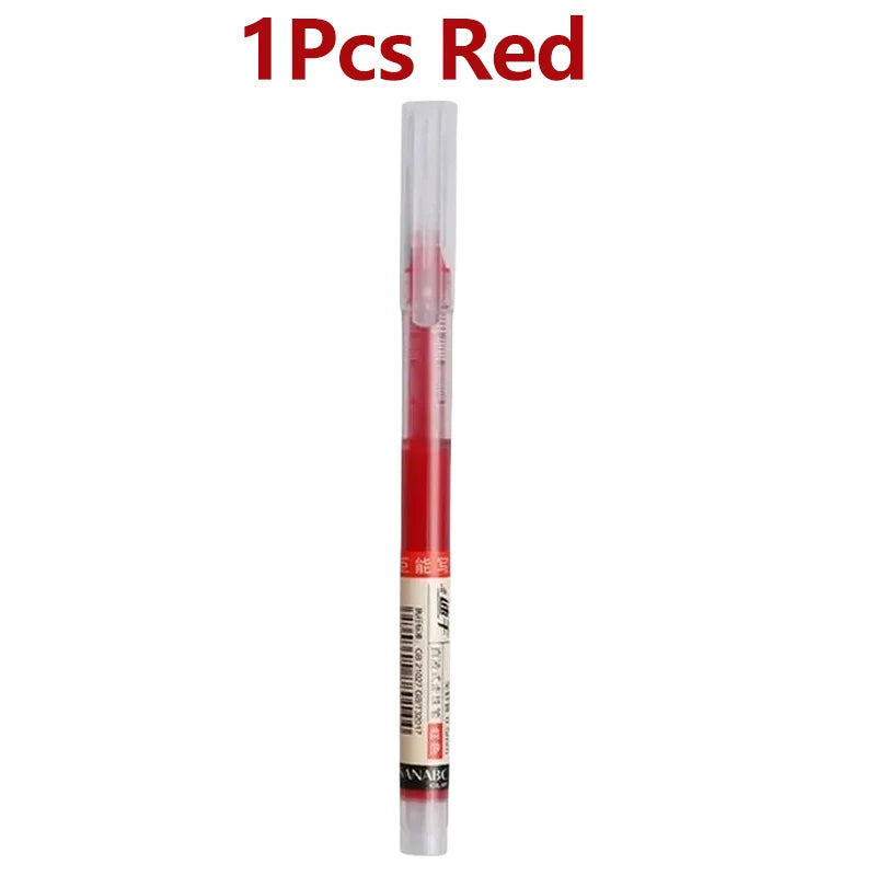 1-20Pcs Needle Type Gel Ink Pens Black/Blue/Red 0.5mm Liquid Ballpoint Pen Students Stationery School Office Writing Tool - 1