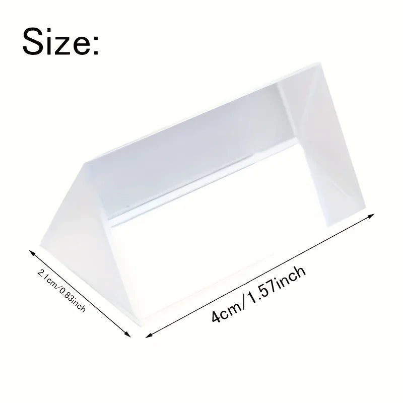 Educational Glass Prism - Spectral Reflection, Ideal Teaching and Photography Tool, Perfect Gift for Science Enthusiasts - 1p