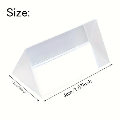 Educational Glass Prism - Spectral Reflection, Ideal Teaching and Photography Tool, Perfect Gift for Science Enthusiasts - 1p