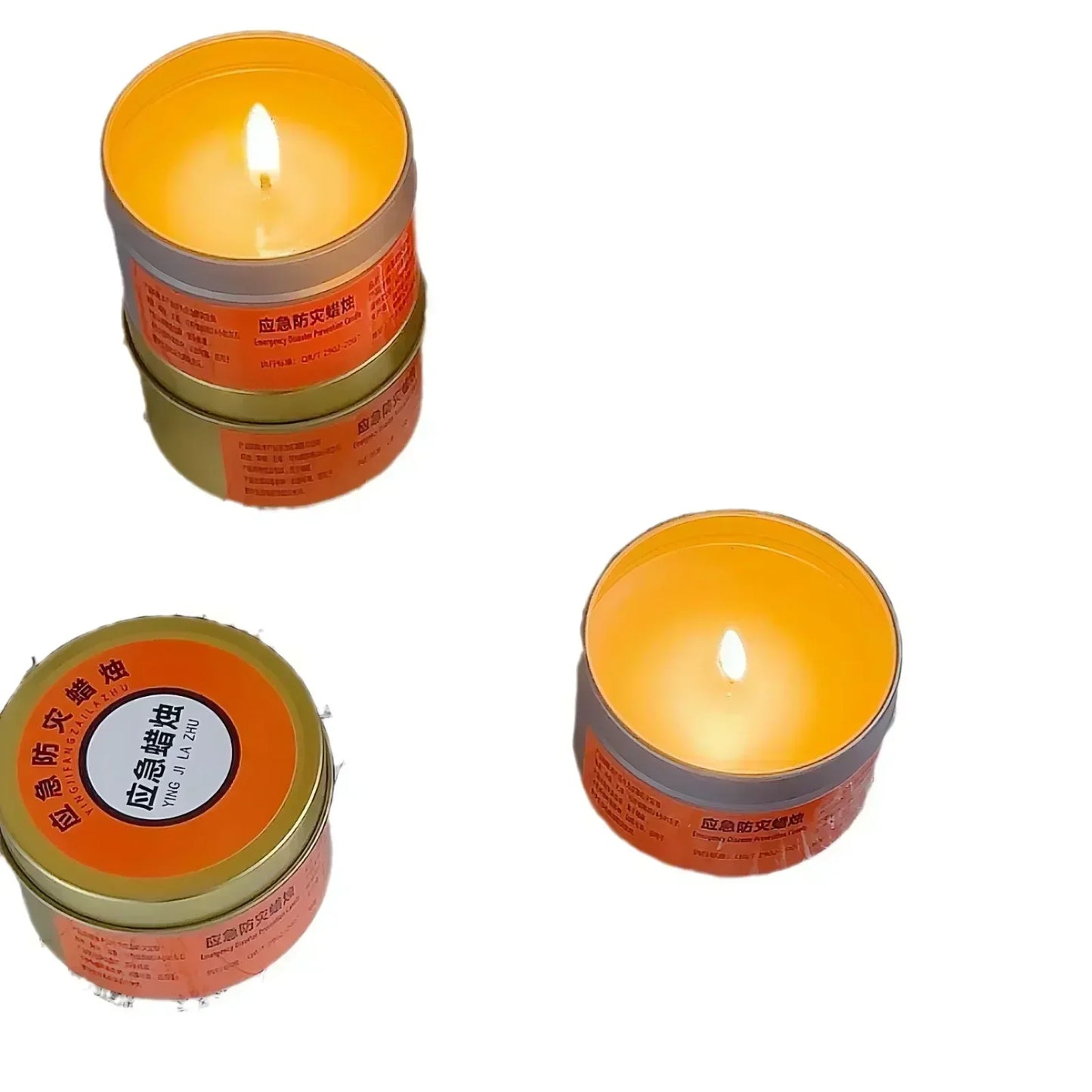1-20pcs Emergency Candles for Power Outages Windproof Smokeless Long-Lasting Lighting Survival Supply for Home Camping Blacko
