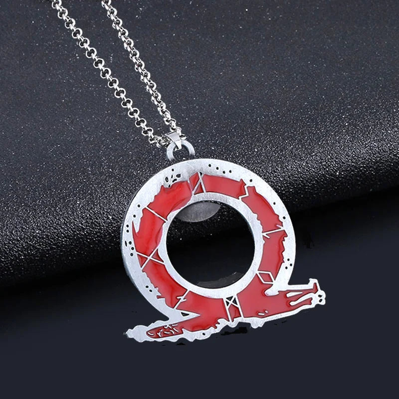 New God of War 4 Kratos Sword Keychain Pendant Keyring Jewelry Men And Women Car key chain Accessories - Necklace E