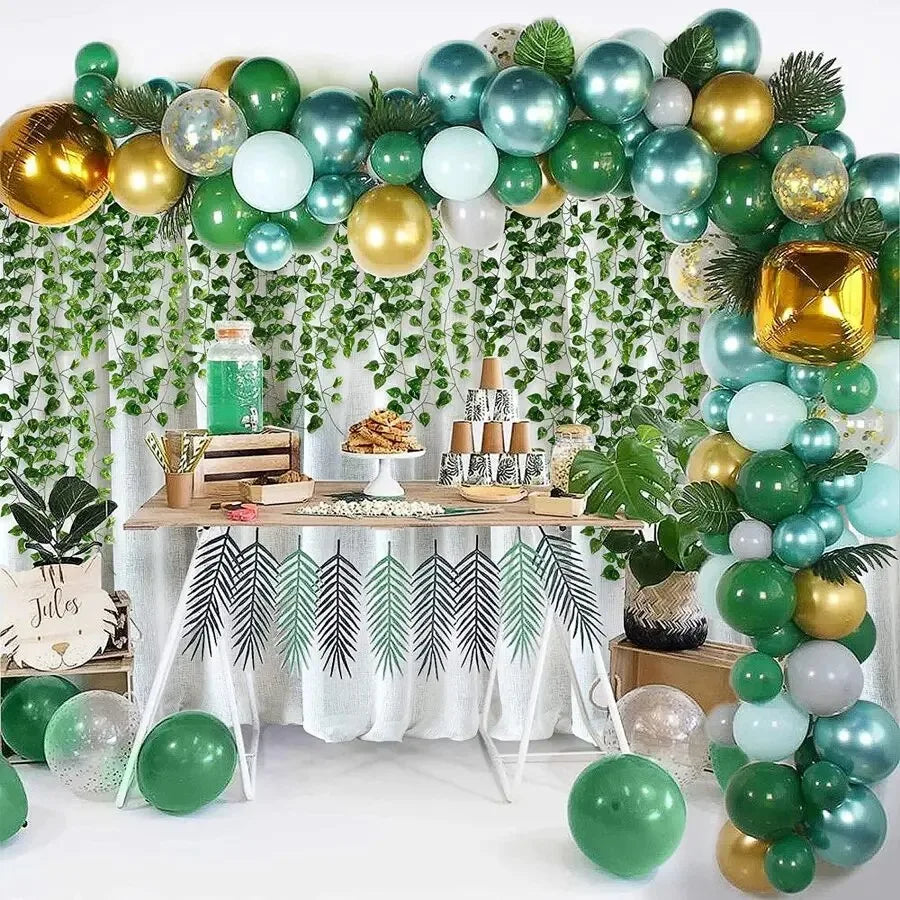 4/10M Artificial Plant Green Ivy Leaf Garland Fake Plant Creeper Hanging Vine Outdoor DIY Garden Wall Wedding Party Home Deco