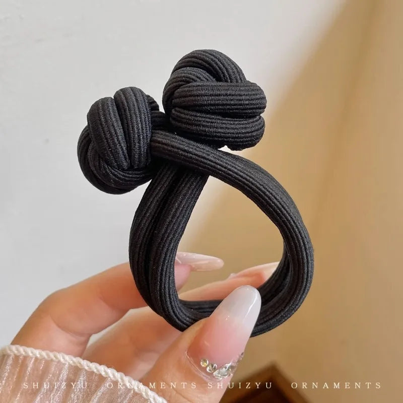 Simplicity Stretch Rubber Hair Ties for Women High Elasticity Fashion Girl Head Rope Scrunchie Hair Accessories - 03