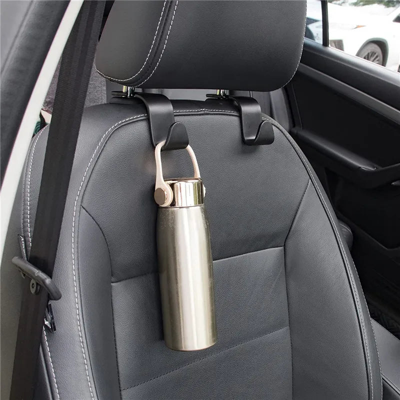 1/4Pcs Car Headrest Hooks Hanger for Bags Seat Back Organizer Holder Clips Auto Fastener Hooks Car Storage Interior Accessori