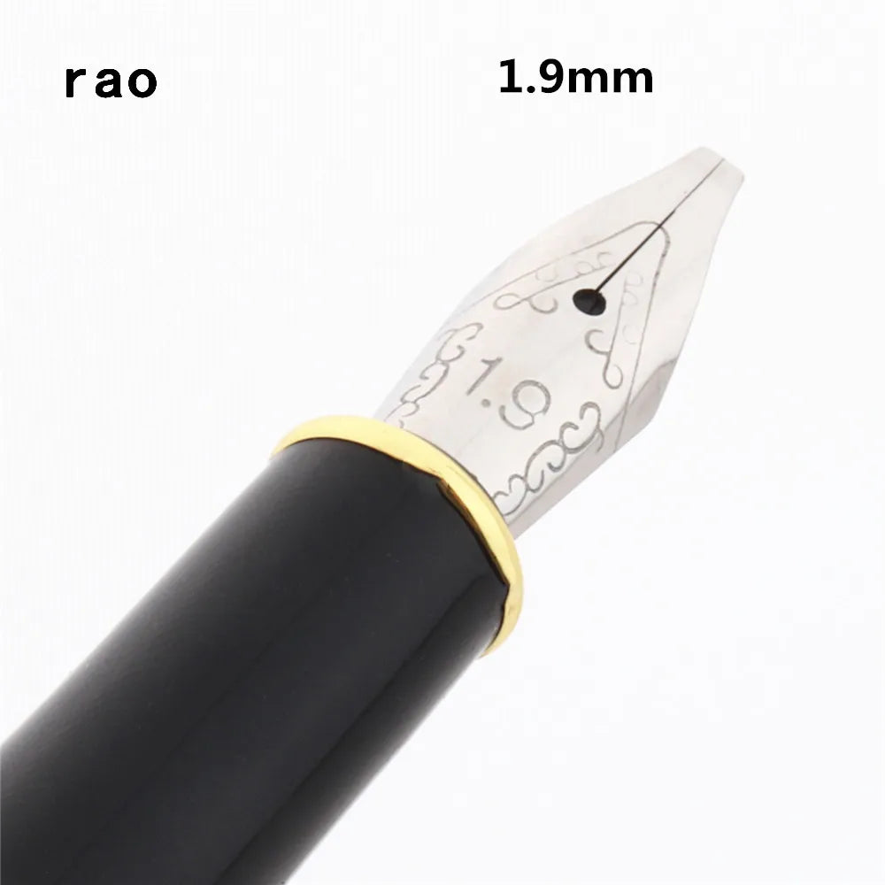 Luxury Quality 389 Black 0.5/0.7/1.1/1.5/1.9/2.5/2.9mm English Calligraphy Fountain Pen Stationary Supplies School Pens - 1.9