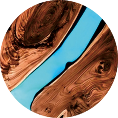 6pcs Vintage Wooden Coasters 2D 4in Tree Pattern with Lake & Desert Designs High-End Home Decor for Coffee Shops & Dining Tab