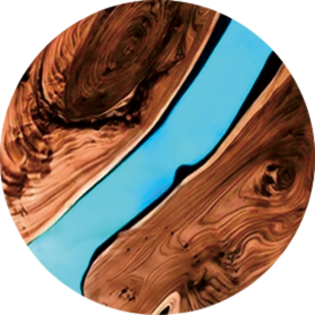 6pcs Vintage Wooden Coasters 2D 4in Tree Pattern with Lake & Desert Designs High-End Home Decor for Coffee Shops & Dining Tab