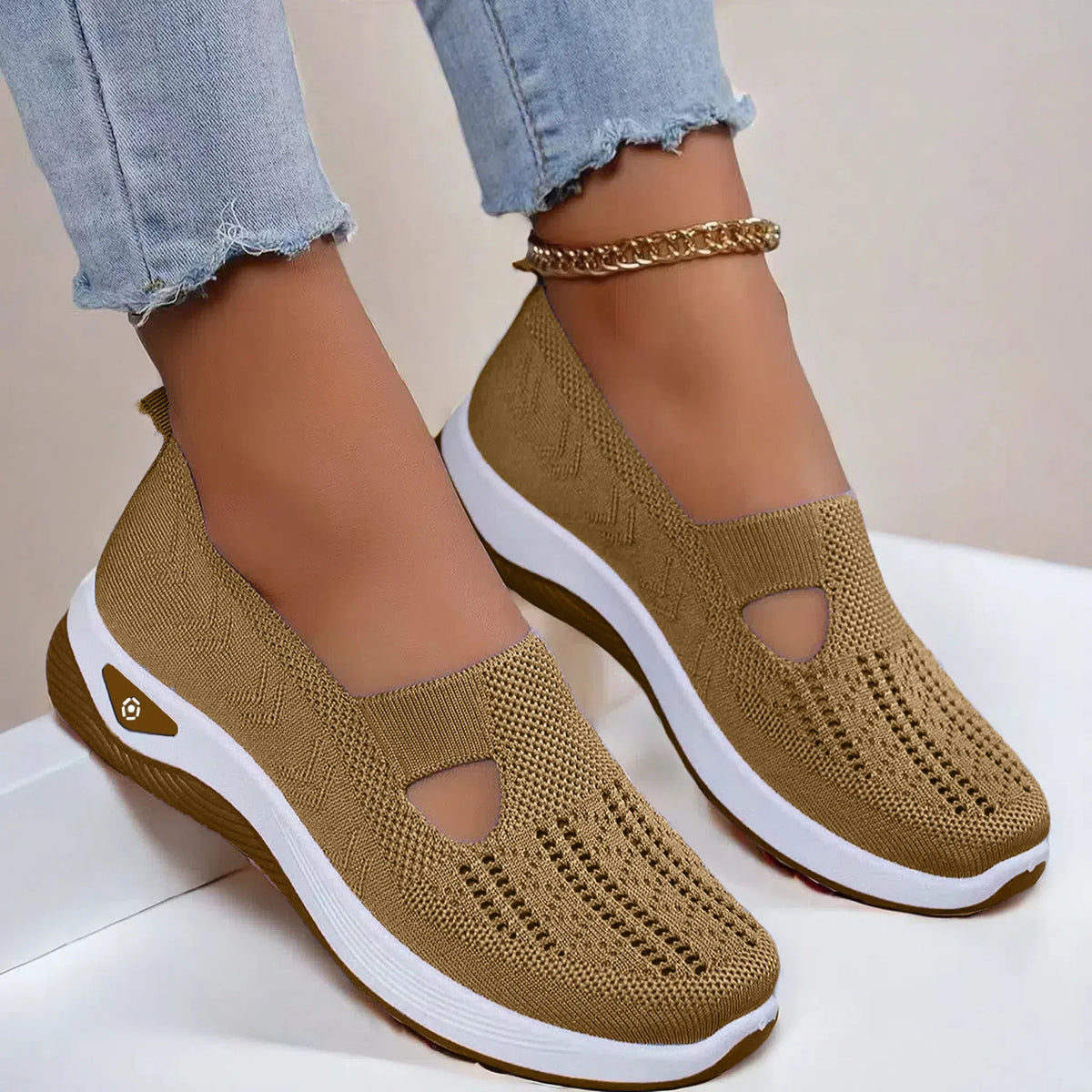 Summer Breathable Non-slip Soft Sole Elderly Shoe Women's Casual Shoes Middle-aged and Elderly Walking Flat Shoes Fo Women - 